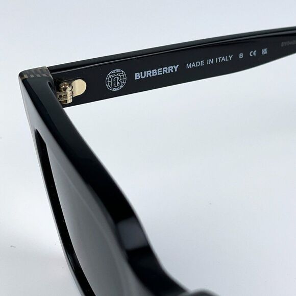 NEW Burberry BE4392U BRIAR 405587  Black Vintage Check Dark Grey  Cat Eye Women